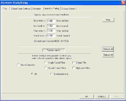 Harmonic Study Dialog