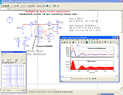 Diode from the database used in the PSIM environment
